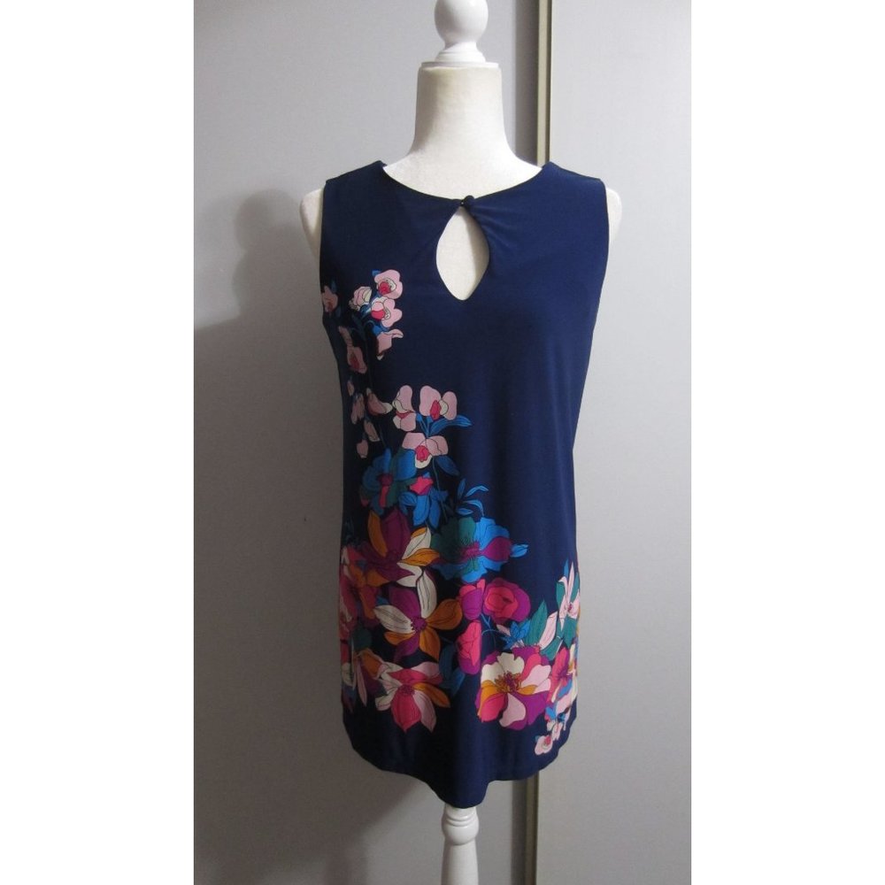 Nikki Poulos Disney Alice Through The Looking Glass Small Floral Colorful Dress